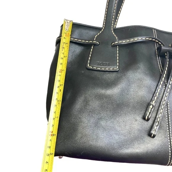 Tods tod's made in Italy black leather tote bag